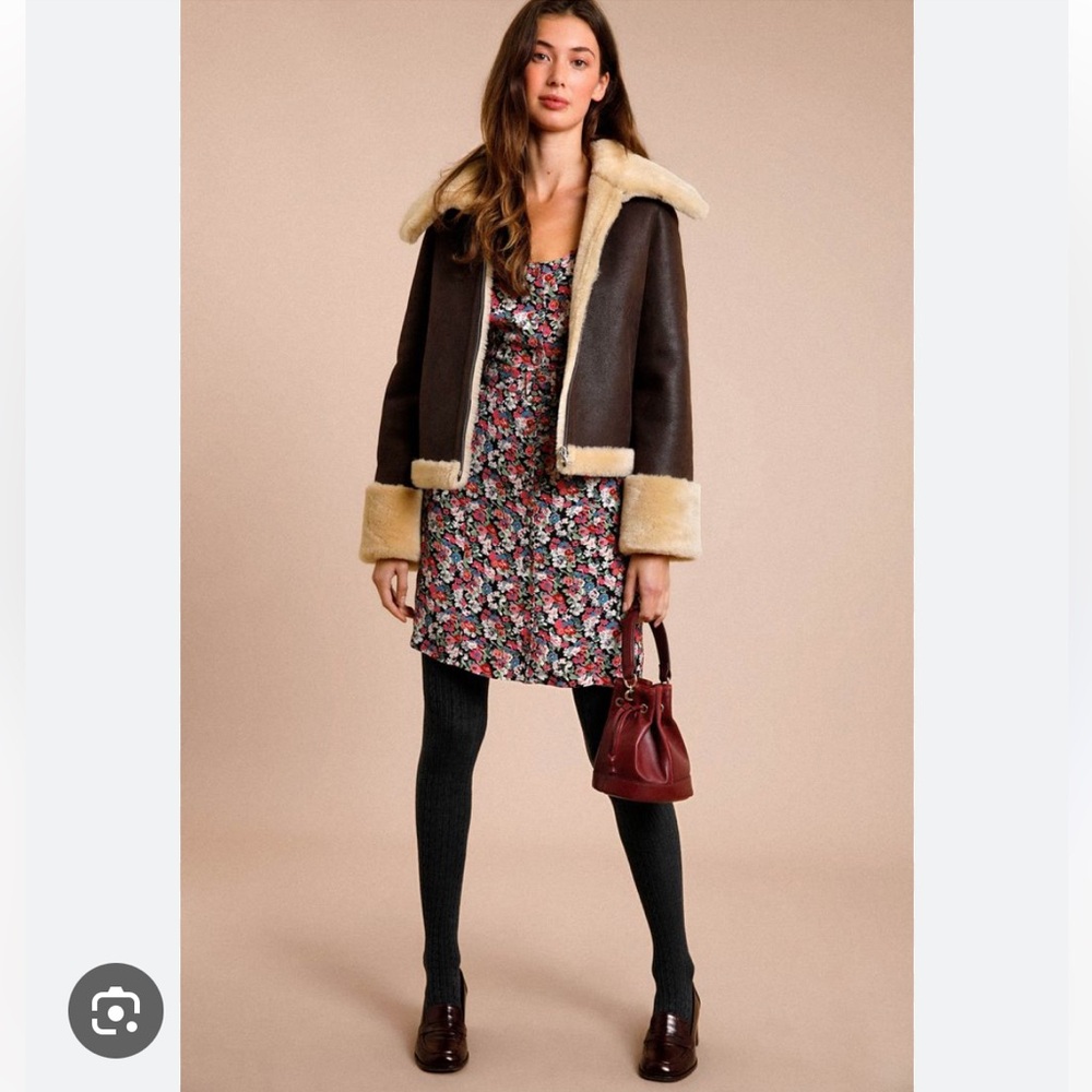 Rouje Emilia Long Sleeve Floral Mini Dress with Belt FR36